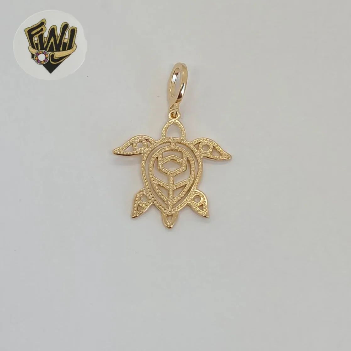 (1-2120-1) Gold Laminate - Turtle Pendant - BGF