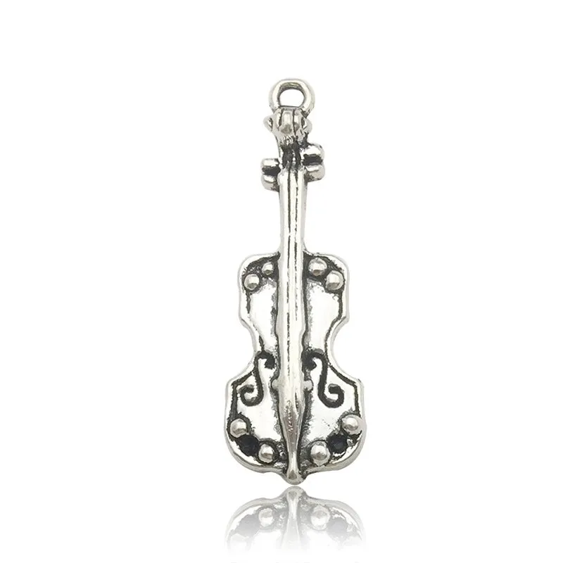 1 Piece Simple Style Musical Instrument Guitar Notes Alloy Plating Jewelry Accessories