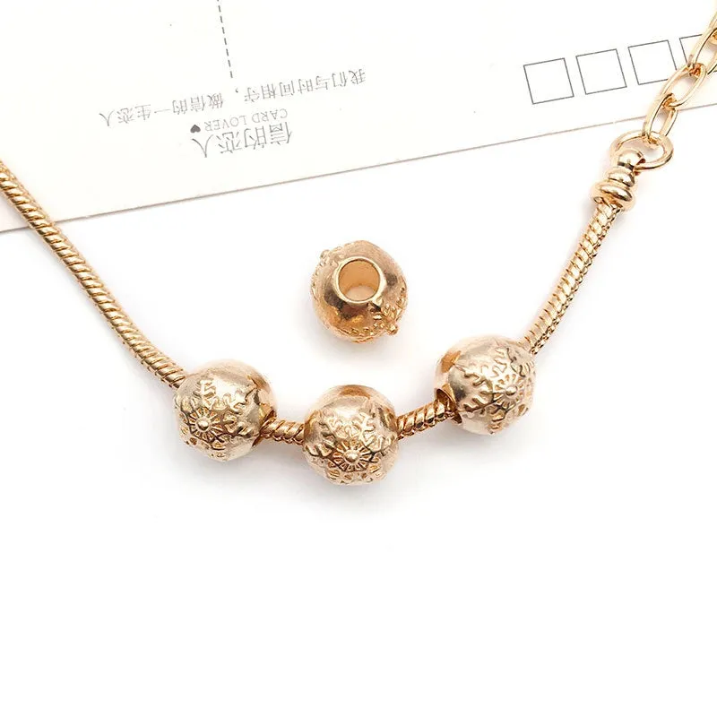 1 Piece Simple Style Tortoise Flower Grape Alloy Plating Beads Jewelry Accessories