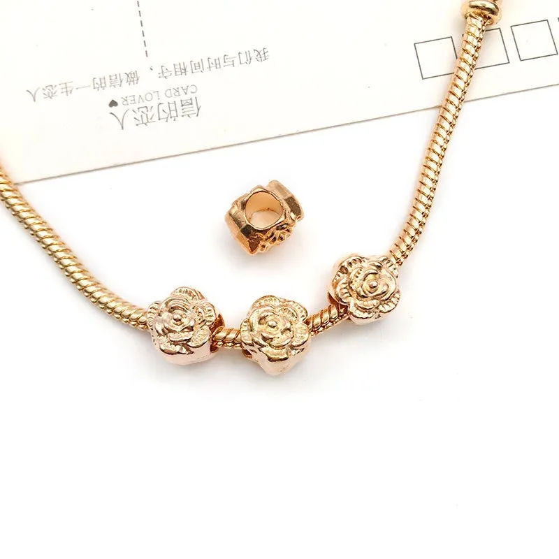 1 Piece Simple Style Tortoise Flower Grape Alloy Plating Beads Jewelry Accessories