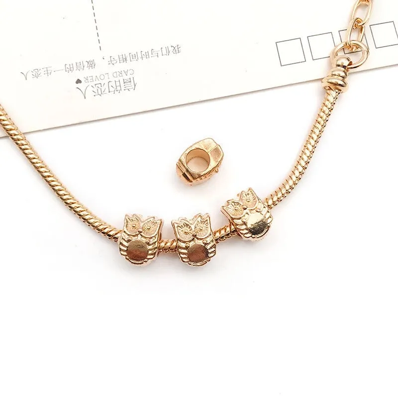 1 Piece Simple Style Tortoise Flower Grape Alloy Plating Beads Jewelry Accessories