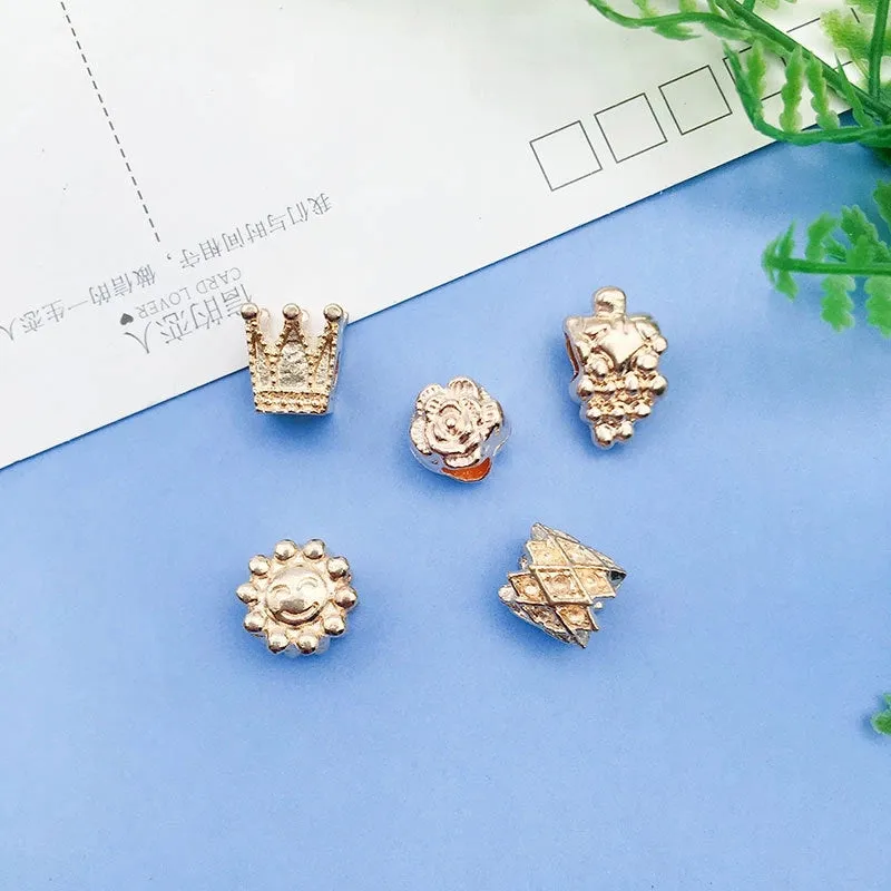 1 Piece Simple Style Tortoise Flower Grape Alloy Plating Beads Jewelry Accessories