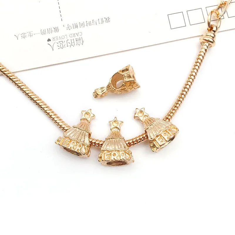 1 Piece Simple Style Tortoise Flower Grape Alloy Plating Beads Jewelry Accessories