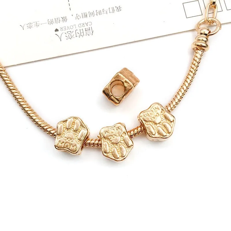 1 Piece Simple Style Tortoise Flower Grape Alloy Plating Beads Jewelry Accessories