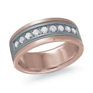 14K Rose Gold Ring from the Tantalum Collection by Malo - MRDTN-045-8PD