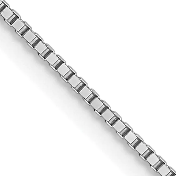 14K White Gold .7 mm Box Chain