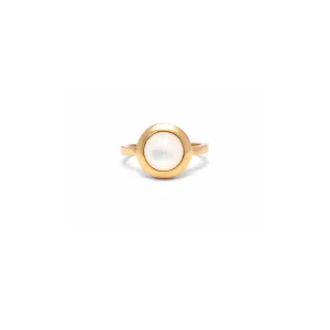 14kt Mother Of Pearl Orbit Ring