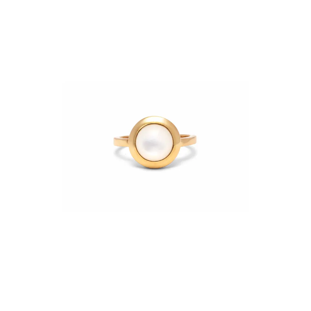 14kt Mother Of Pearl Orbit Ring