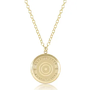 31" Necklace Gold - Cherish Large Gold Locket