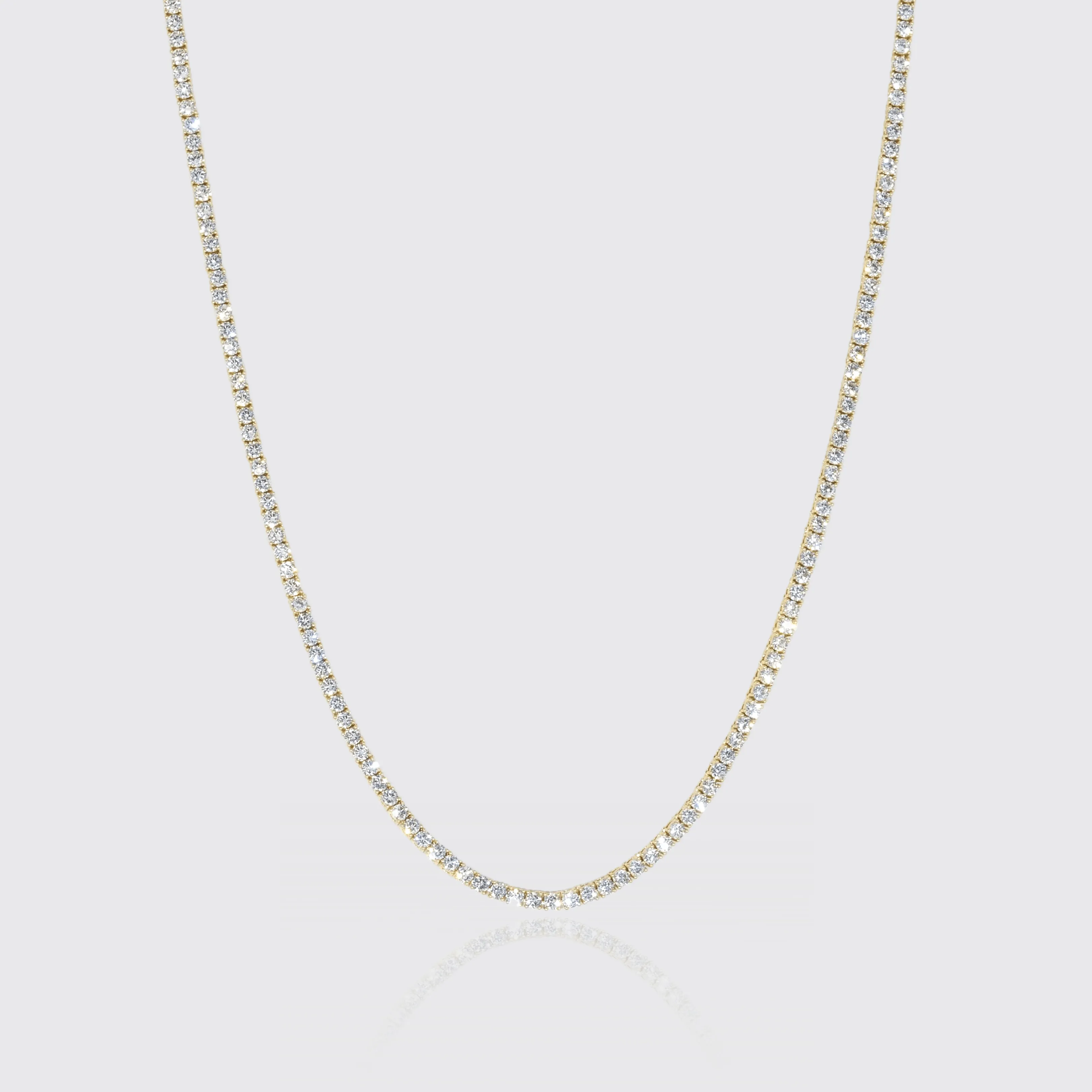 3mm Tennis Chain - Gold