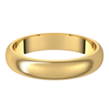 4mm Half Round Wedding Band