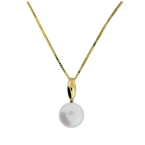 9 Carat Gold & Freshwater Pearl Drop Pendant