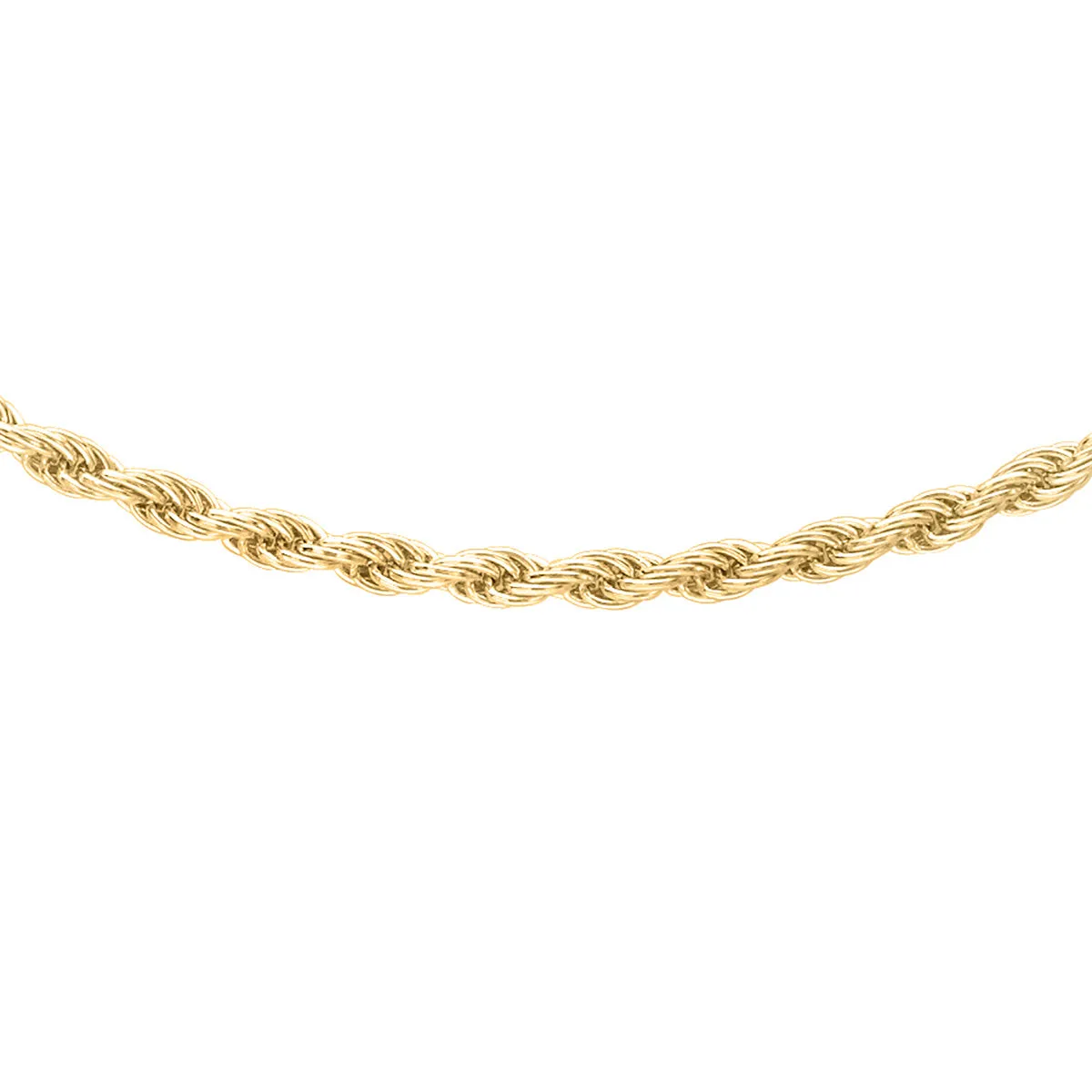 9K Yellow Gold Rope Chain/ 22"