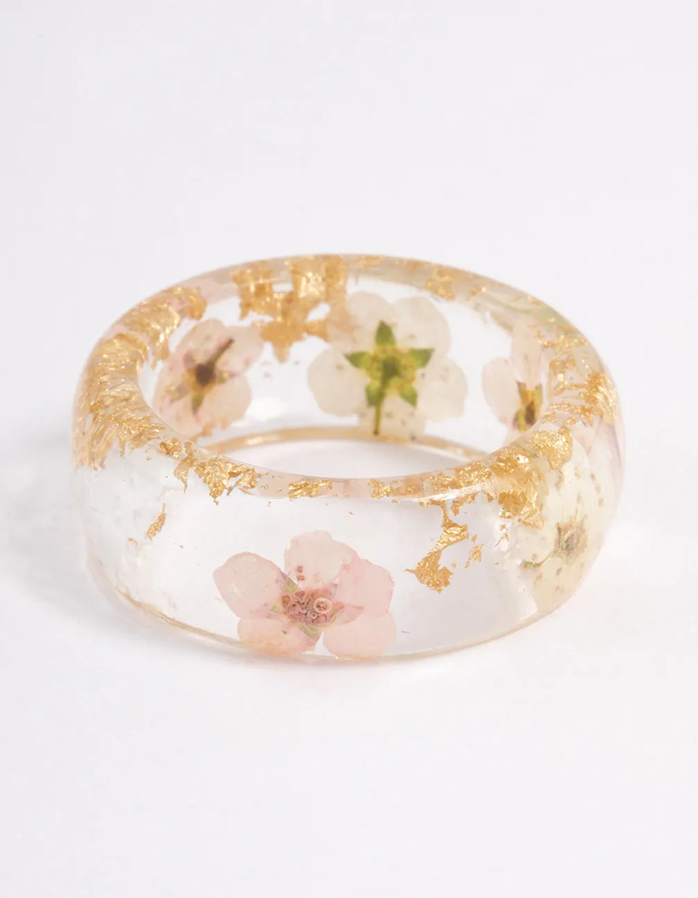 Acrylic Floating Flower Ring