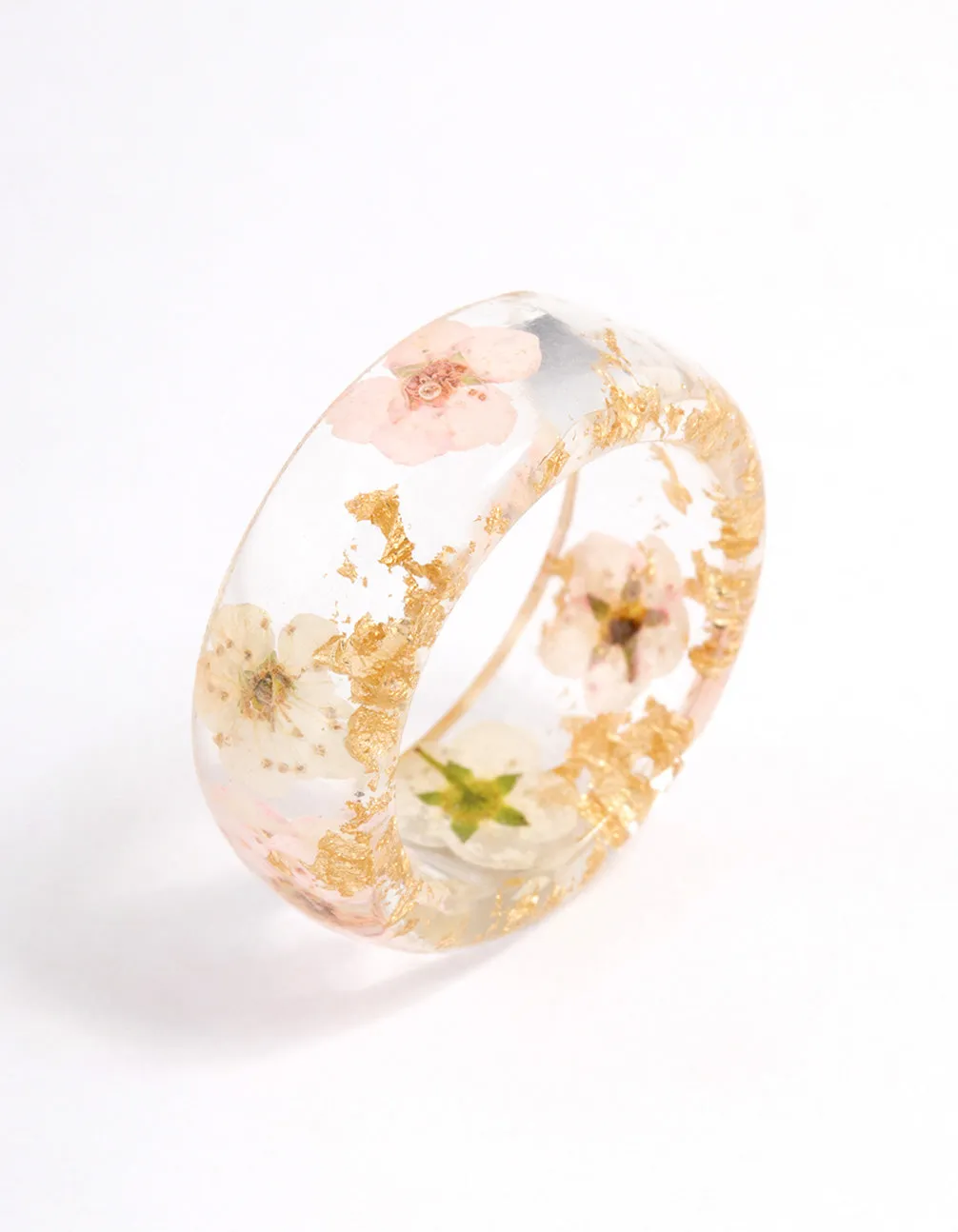 Acrylic Floating Flower Ring