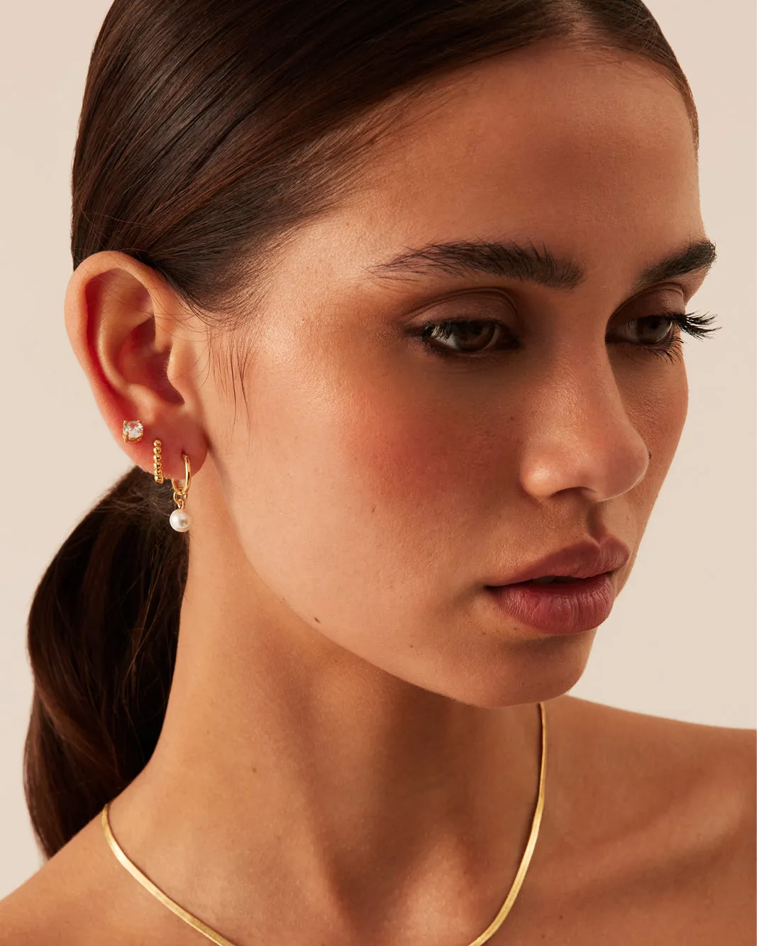 ALLIRA 3 PACK EARRINGS - GOLD PLATED 18K