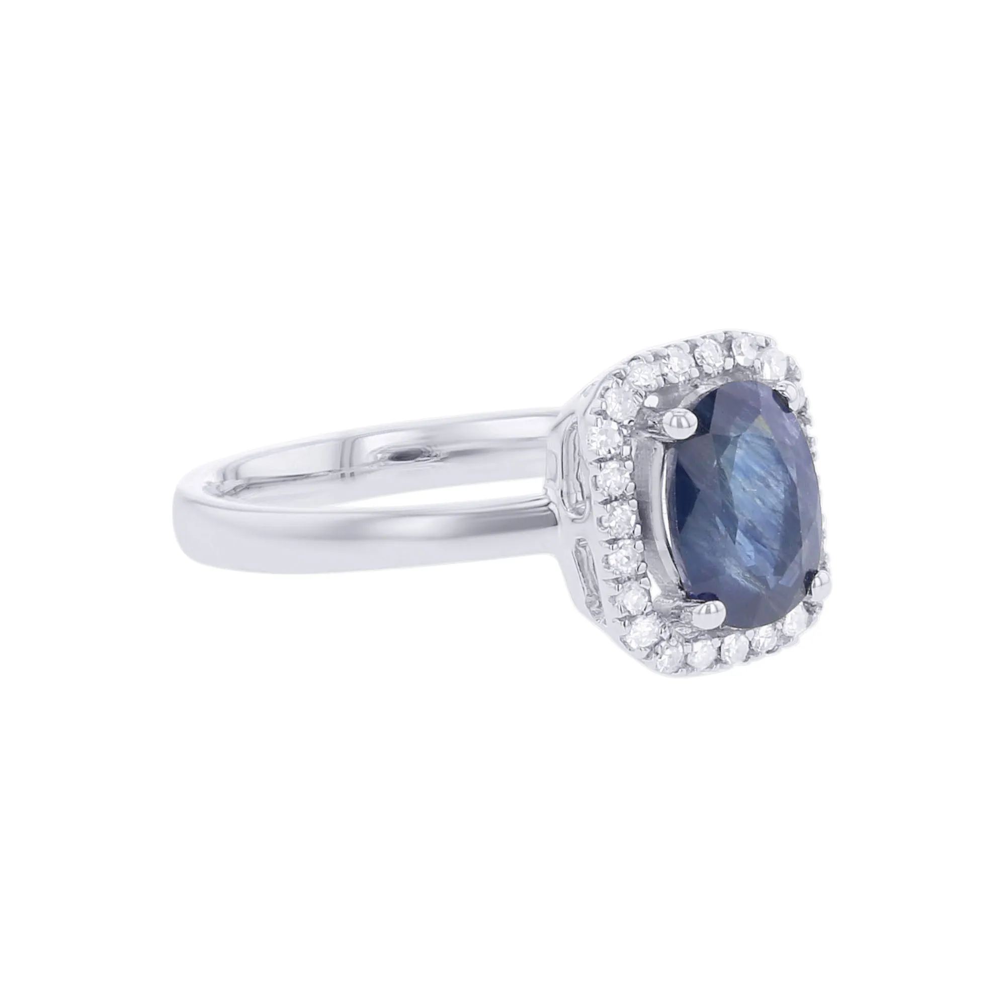 Beautiful in Blue Sapphire and Diamond Ring