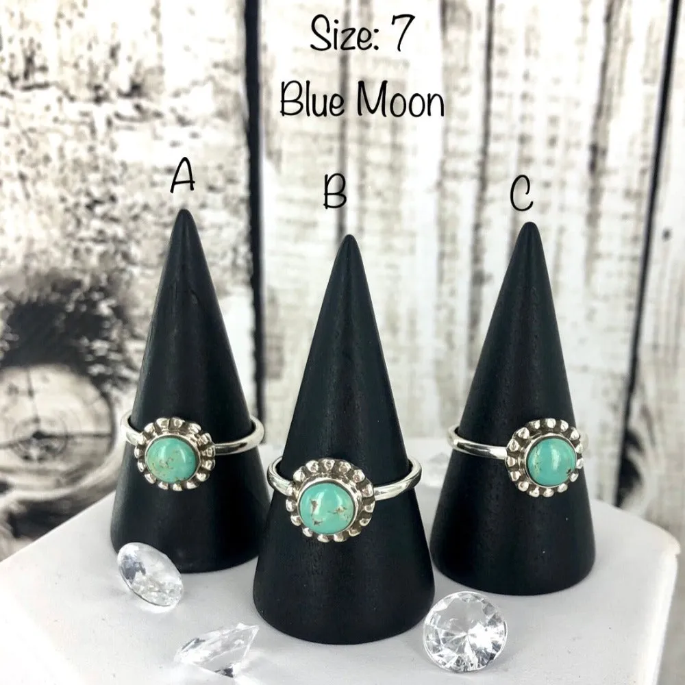 Blue Skies Ahead (blue moon turquoise) Ring