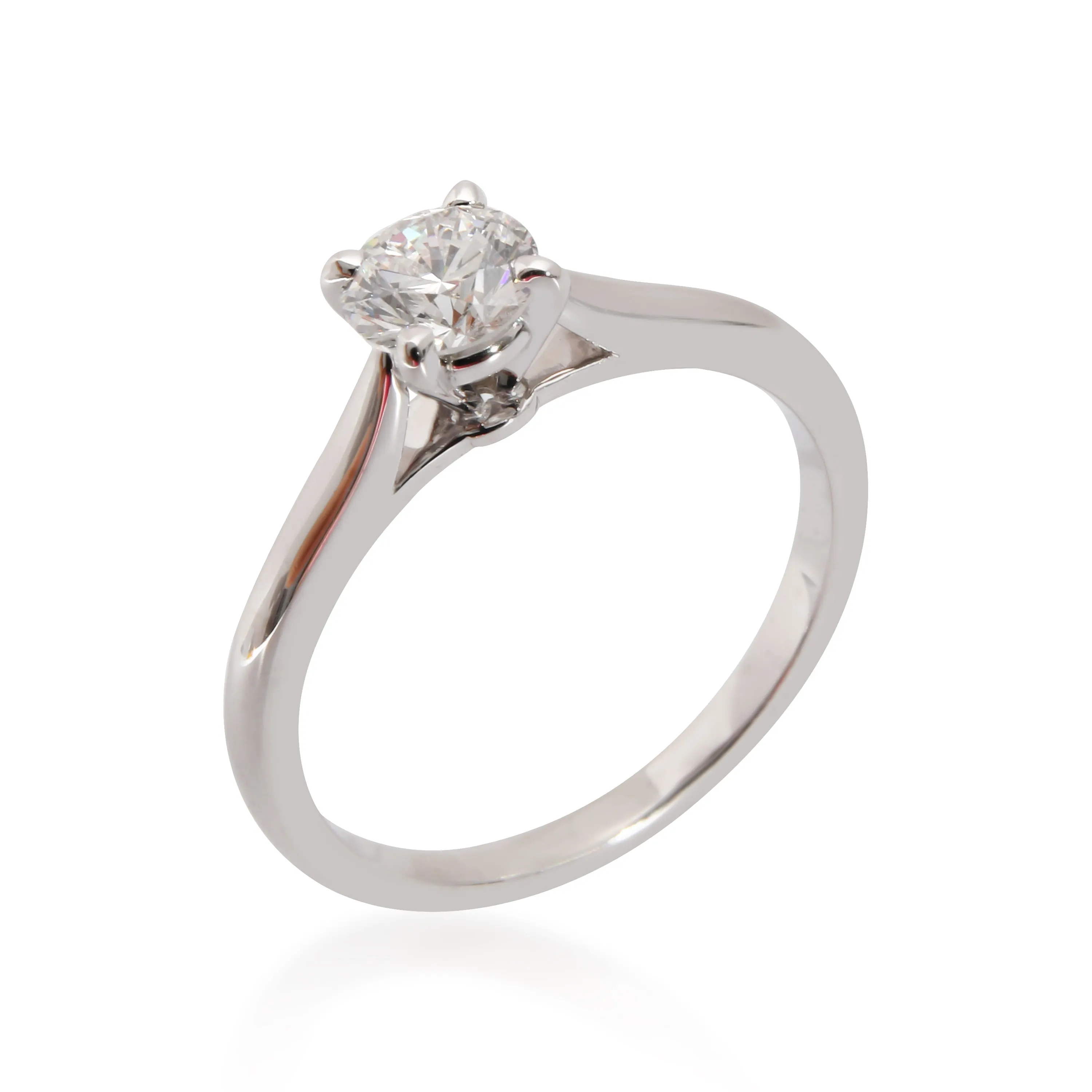 Cartier Solitaire 1895 Diamond Engagement Ring in Platinum E VS1 0.45 CTW