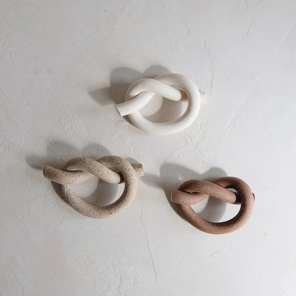 Ceramic Napkin Ring Knot