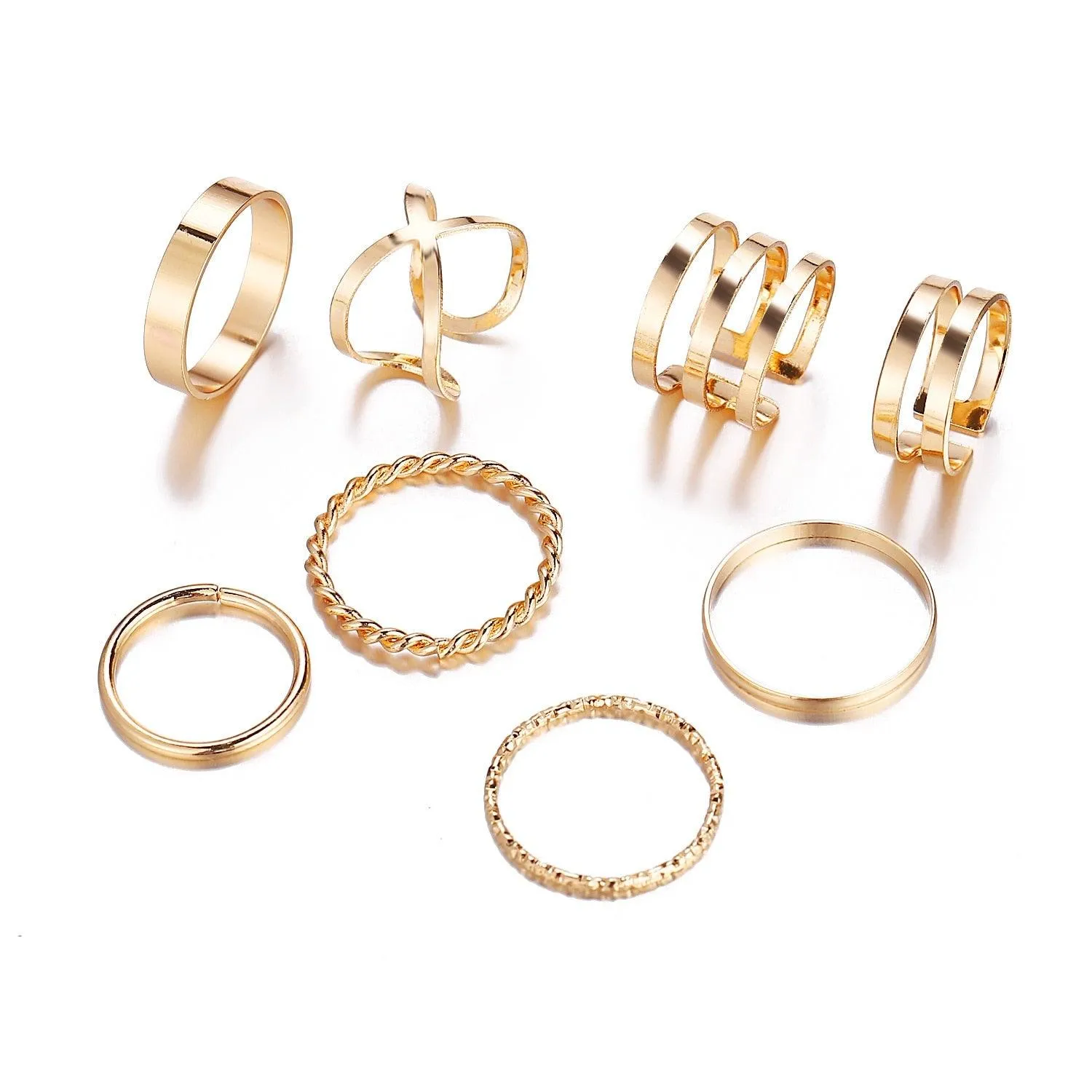 Chain Thin Ring Sets