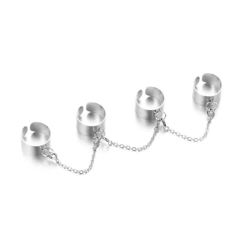 Chain Thin Ring Sets