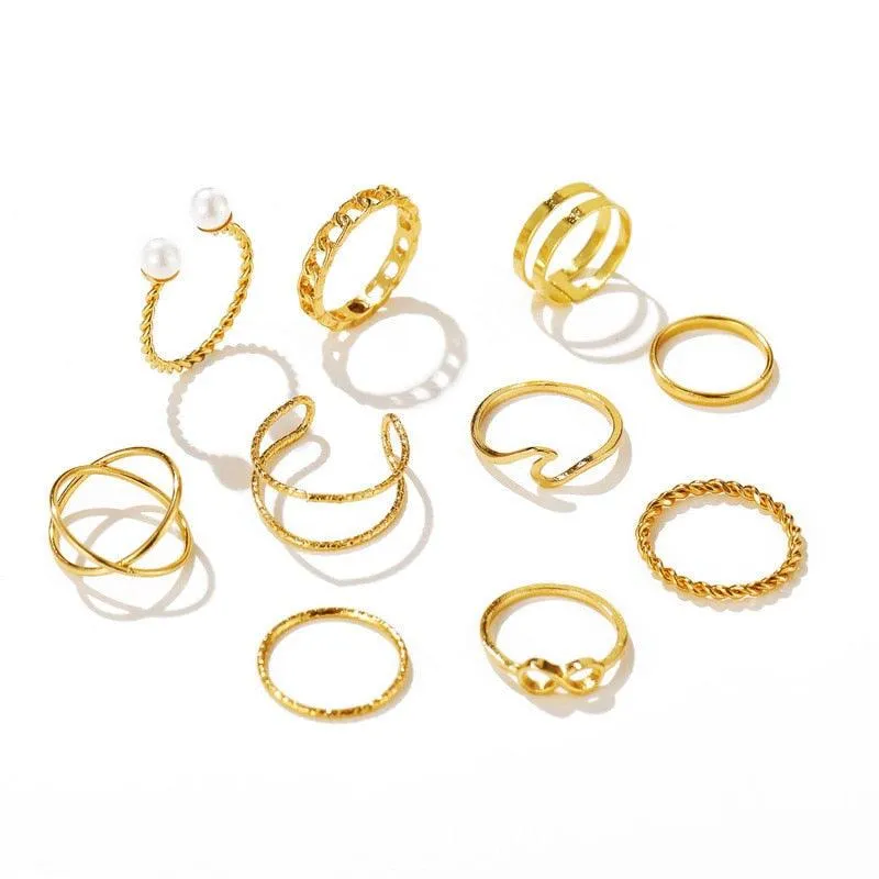 Chain Thin Ring Sets