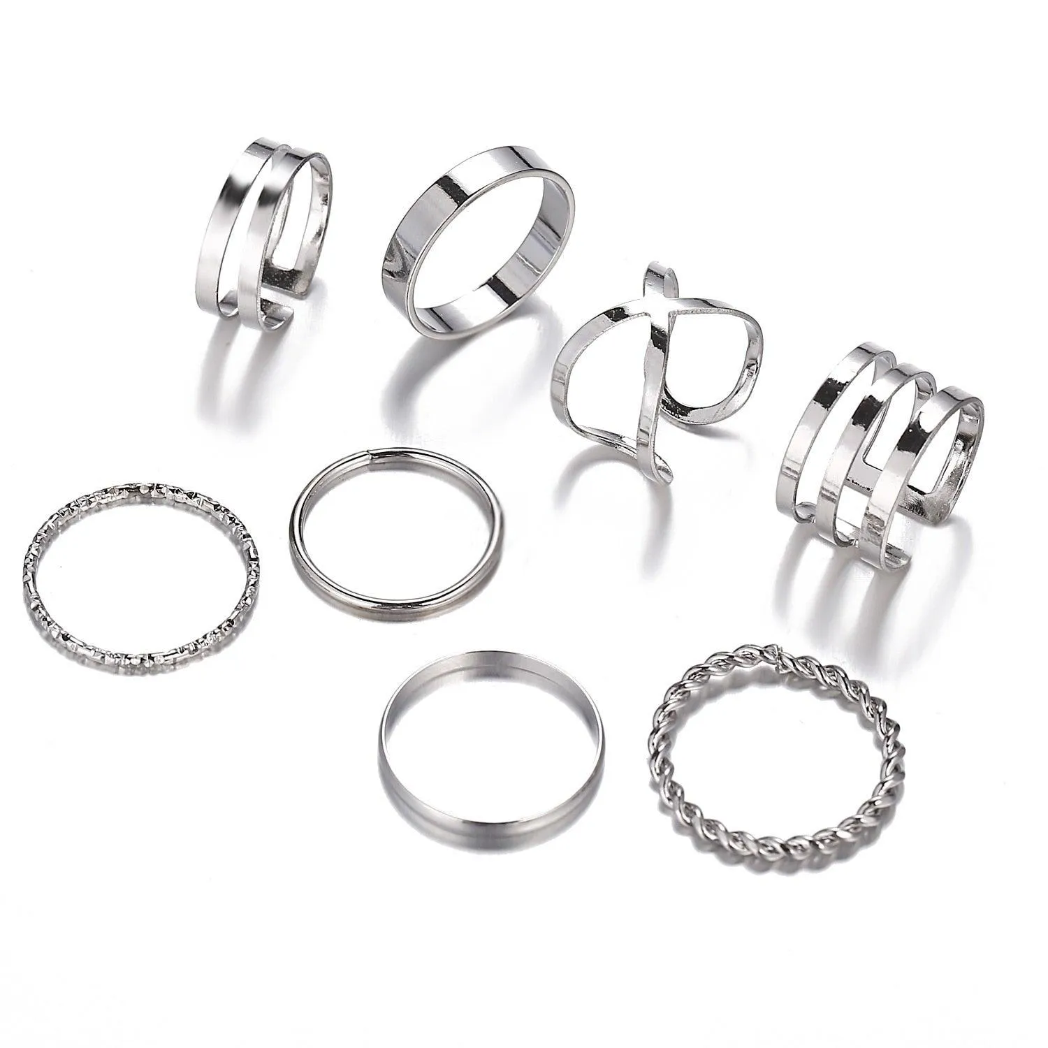 Chain Thin Ring Sets