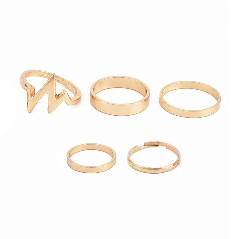 Chain Thin Ring Sets