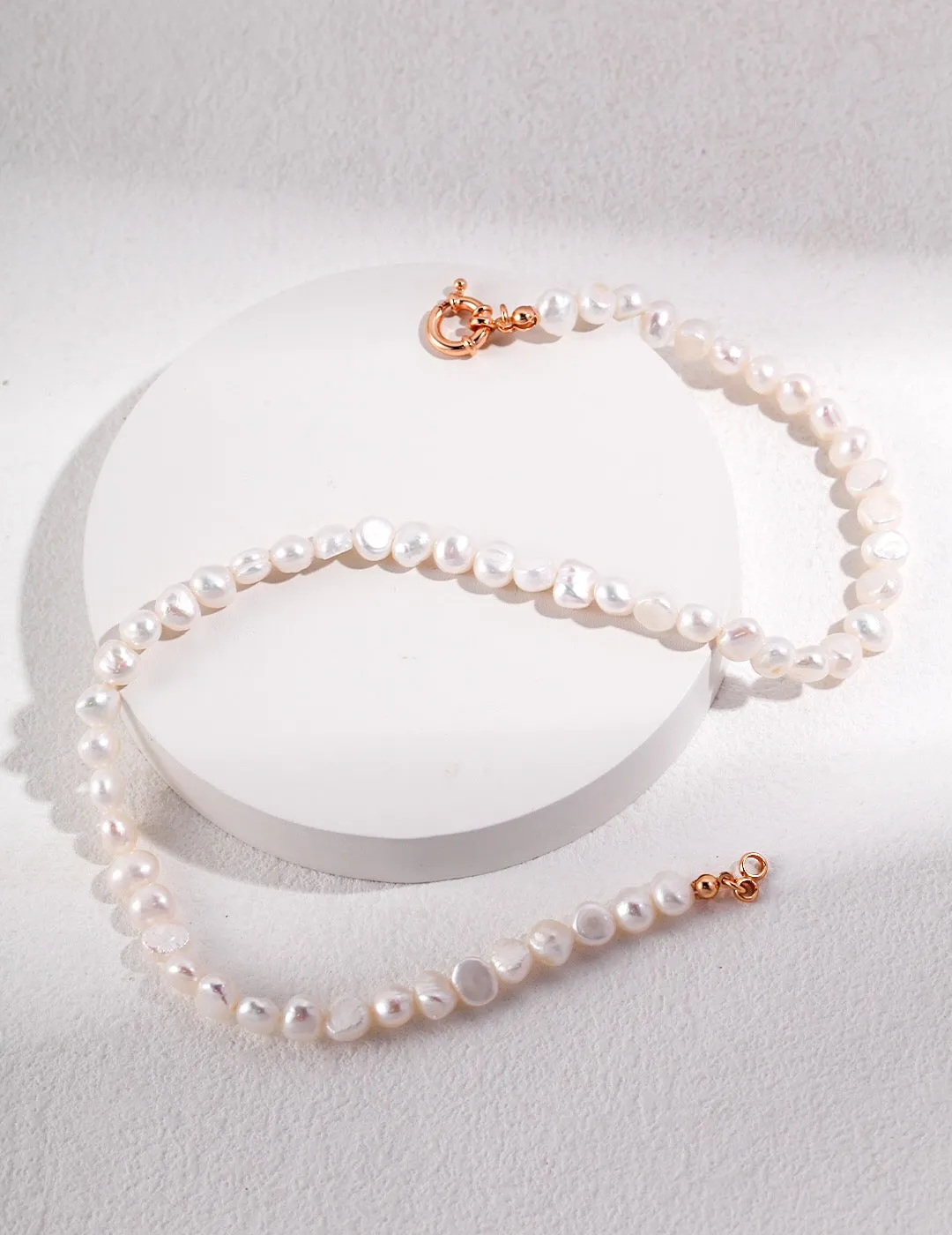 Classic Freshwater Nugget Pearl Necklace