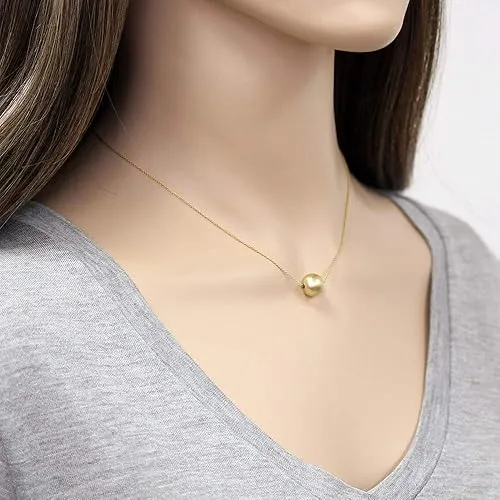 Classic simple ball pendant necklace