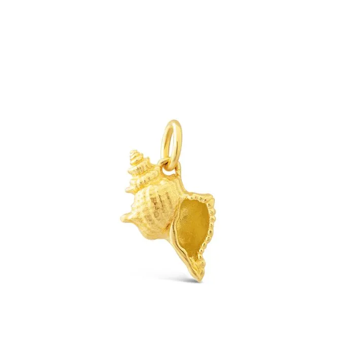 Collectible Travel Treasures? Conch Shell Charm Gold