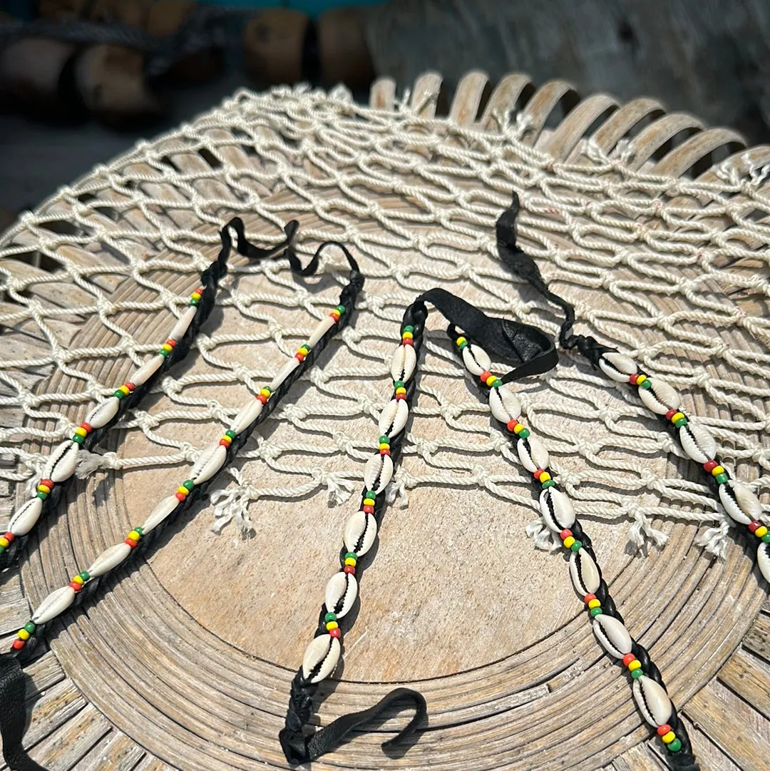 Cowrie Rasta Shell Bracelets