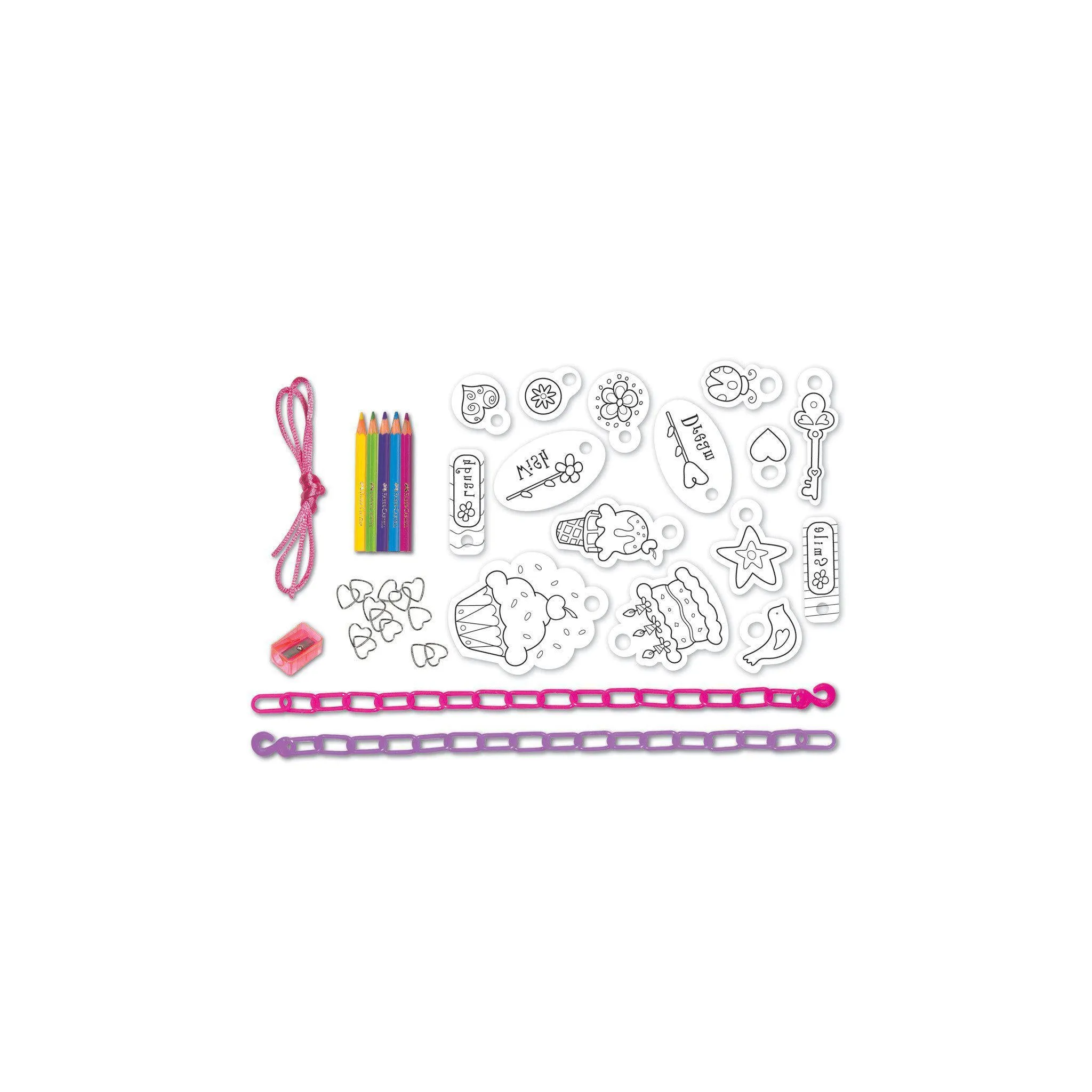 Creativity for Kids Shrink Fun BFF Jewelry Mini Craft Kit - Create and Bake 4 Friendship Bracelets, Perfect For Parties