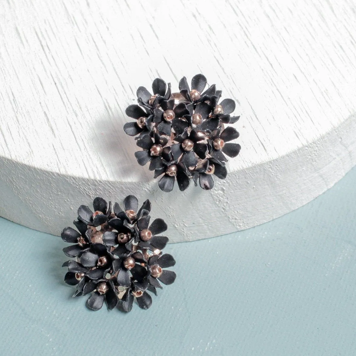 Dahlia Floral Studs