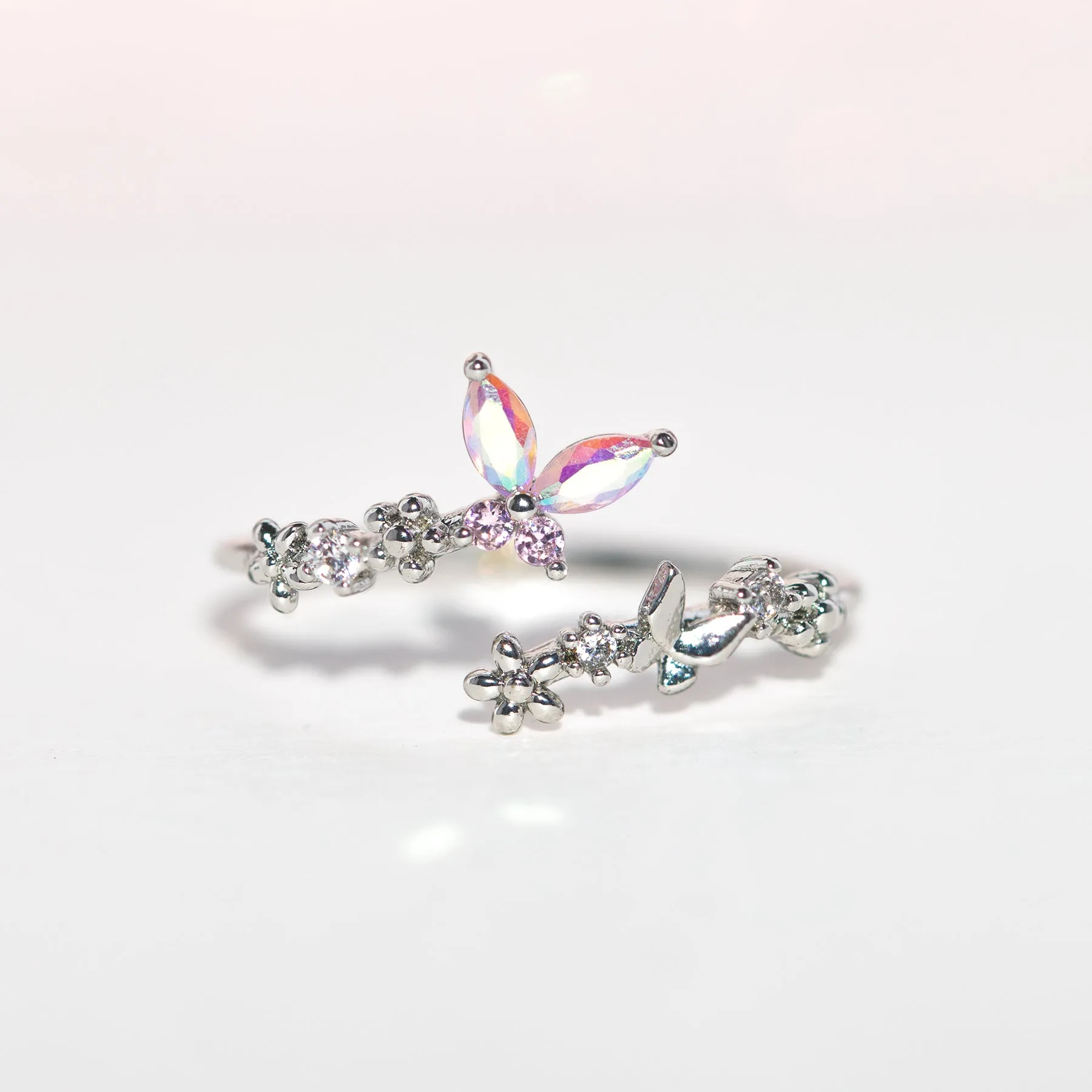 Dance of the Butterfly Adjustable Ring