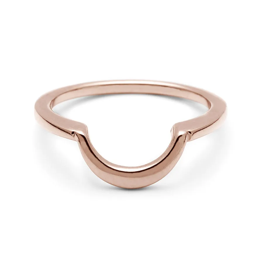 Delicate Crescent Band - 14k Gold