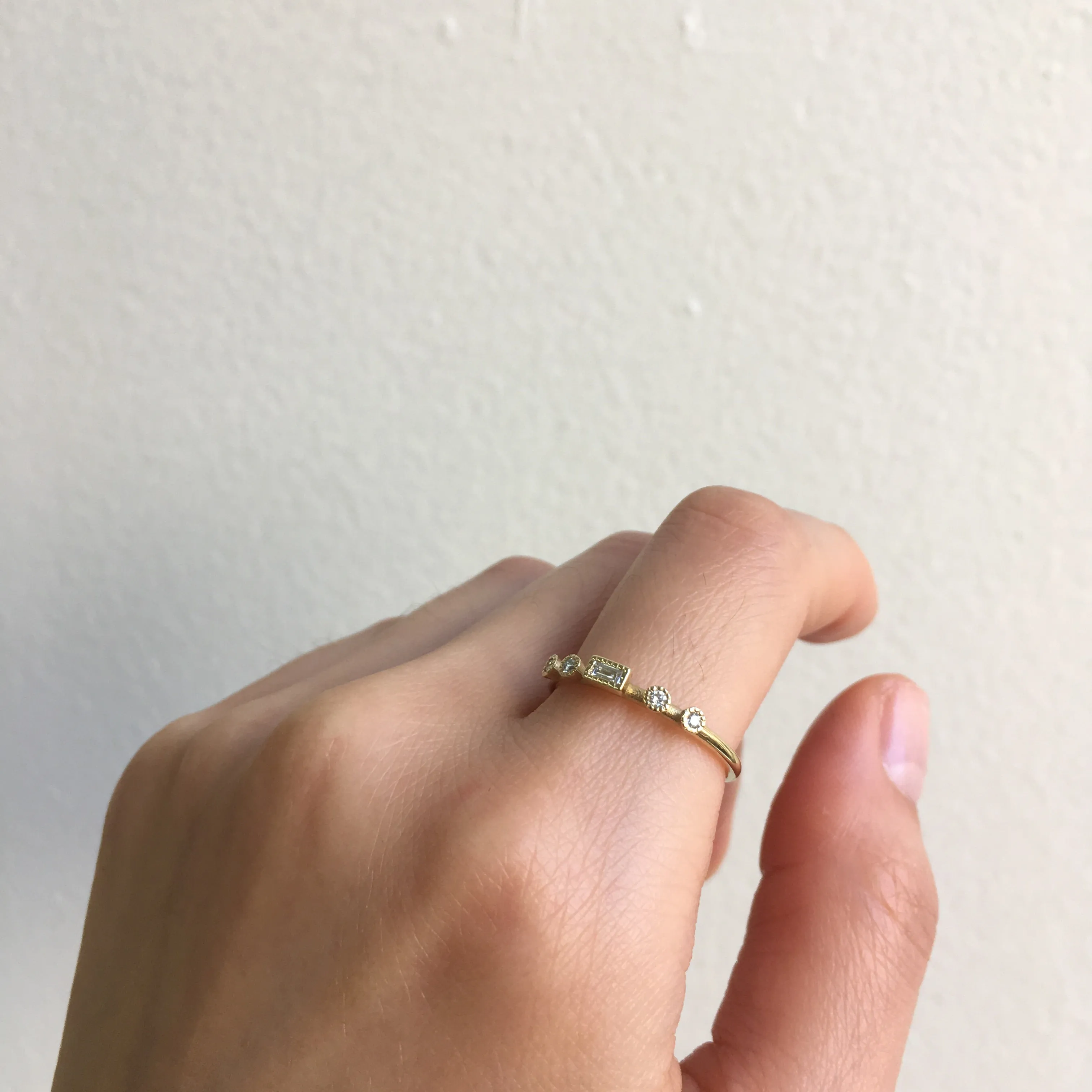 Diamond Baguette Dew Ring