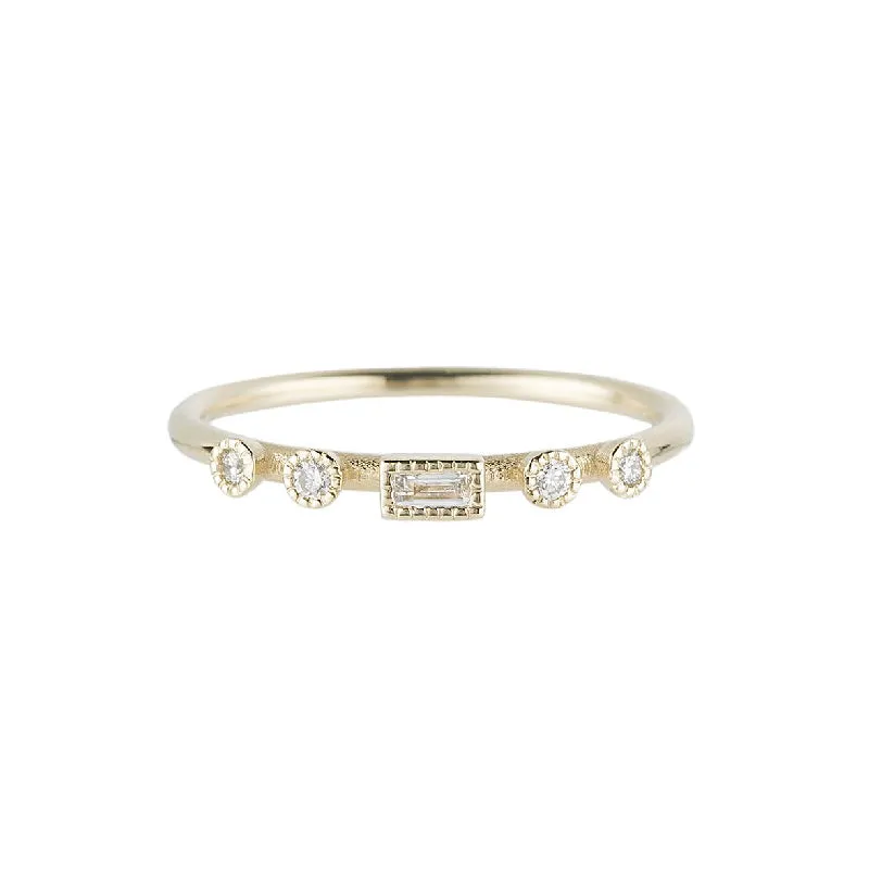 Diamond Baguette Dew Ring