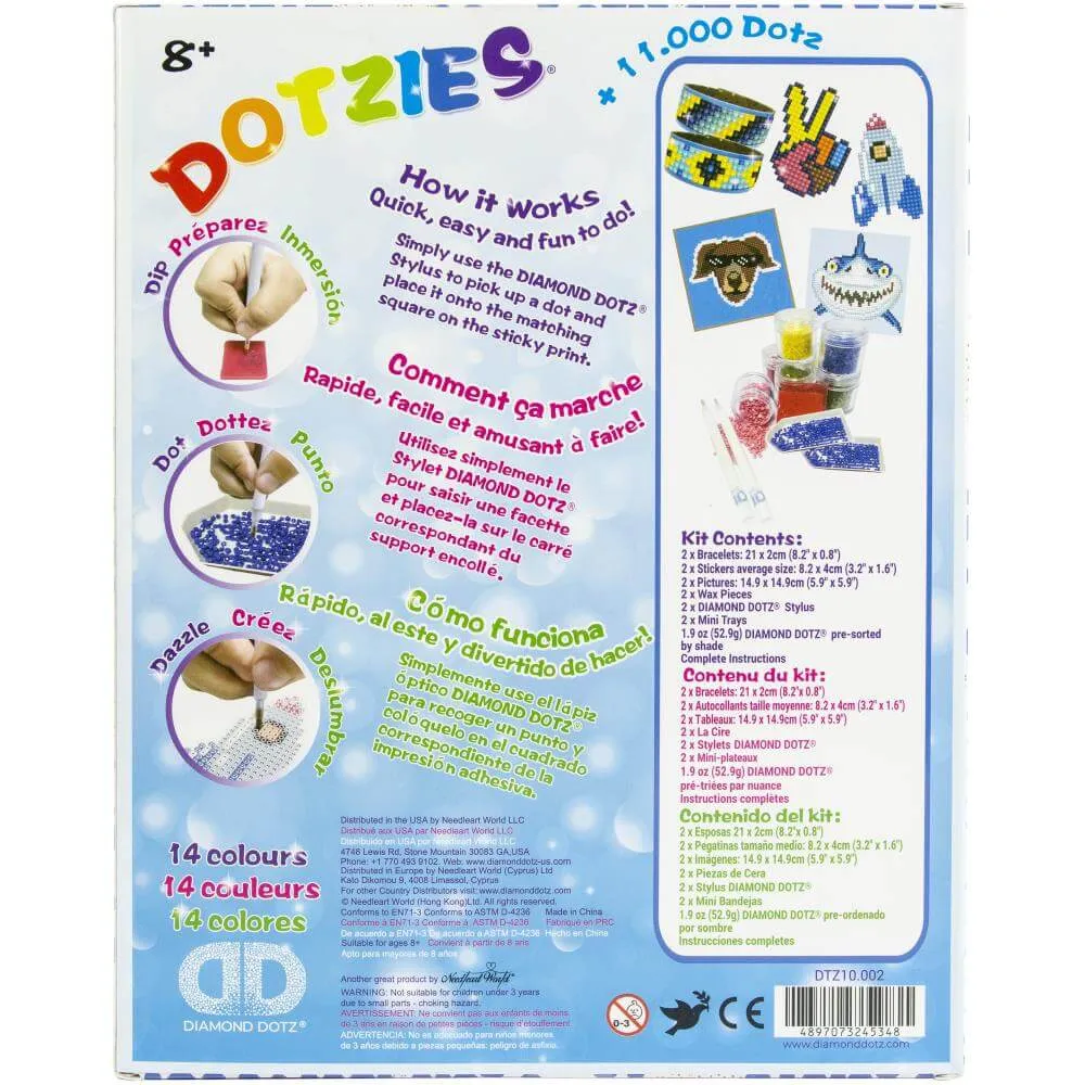 Dotzies Blue 6 Project Diamond Art Kit