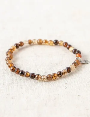 Dragon Vein Agate Mini Gemstone Bracelet