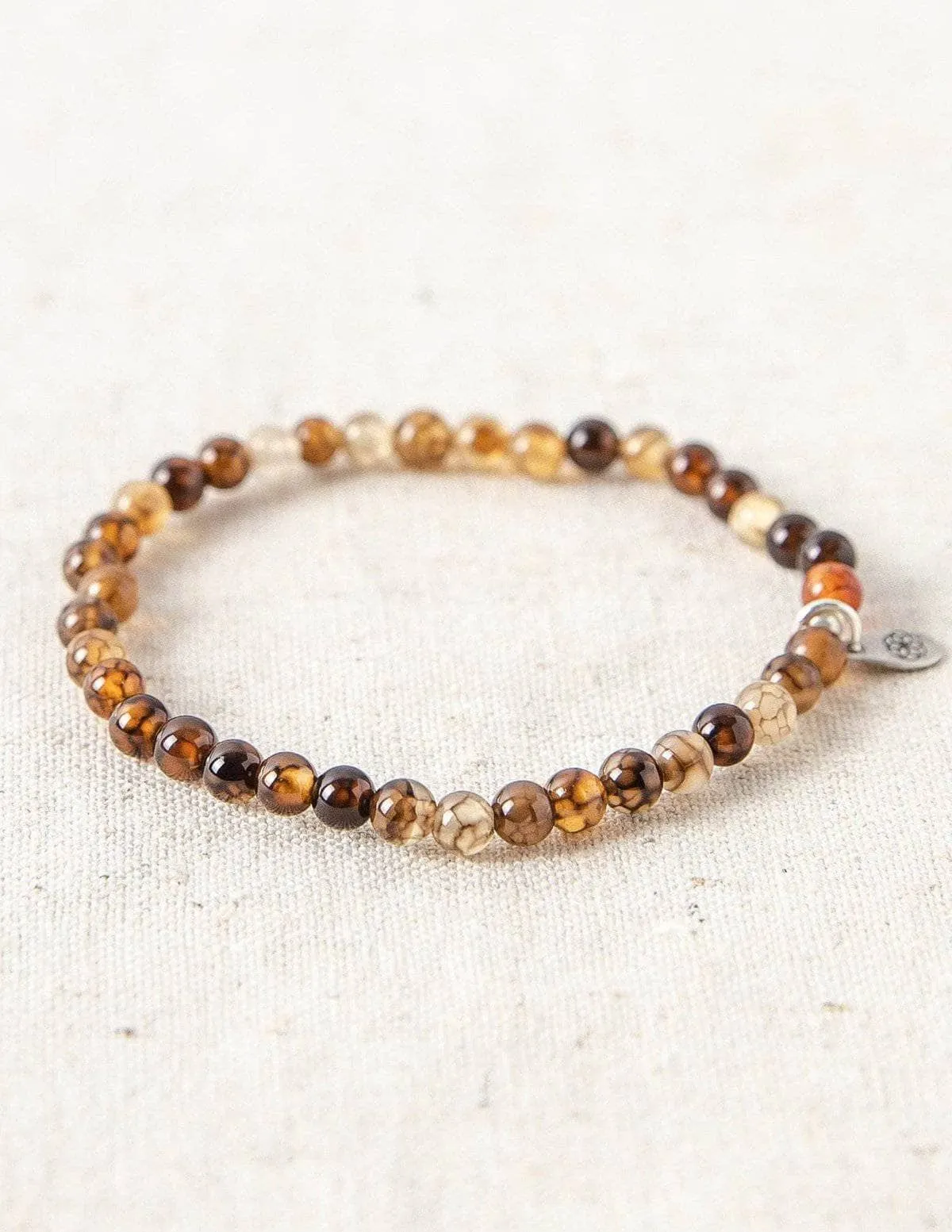 Dragon Vein Agate Mini Gemstone Bracelet