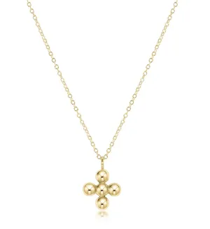 E Newton Classic 4mm Cross 16" Necklace