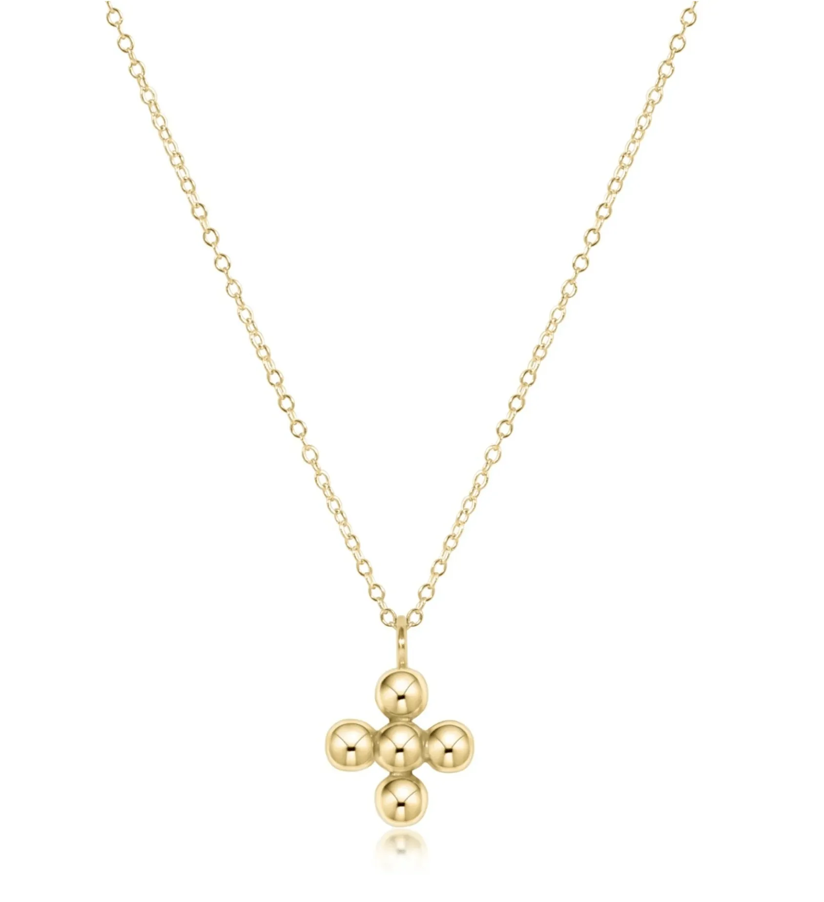 E Newton Classic 4mm Cross 16" Necklace