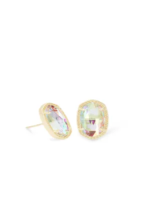 Ellie Earring Gold Dichroic Glass by Kendra Scott