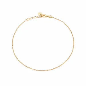 Estée Lalonde Forever Chain Anklet 18ct Gold Plate