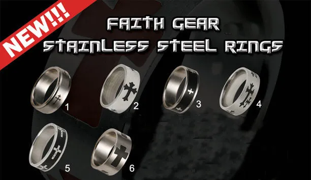 Faith Gear Stainless Steel Rings