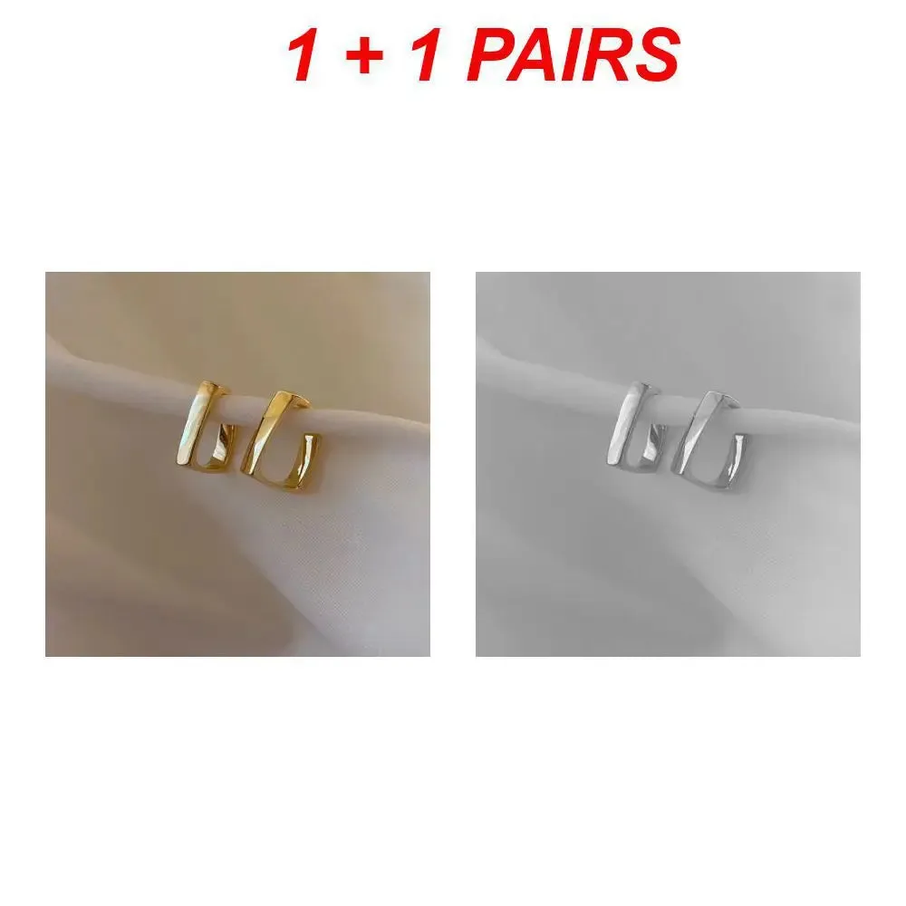 Fashion Square Earrings Eye-catching Geometric Trendy Luxury Earrings For Women Couple Gift Wedding Party Jewelry Accessories