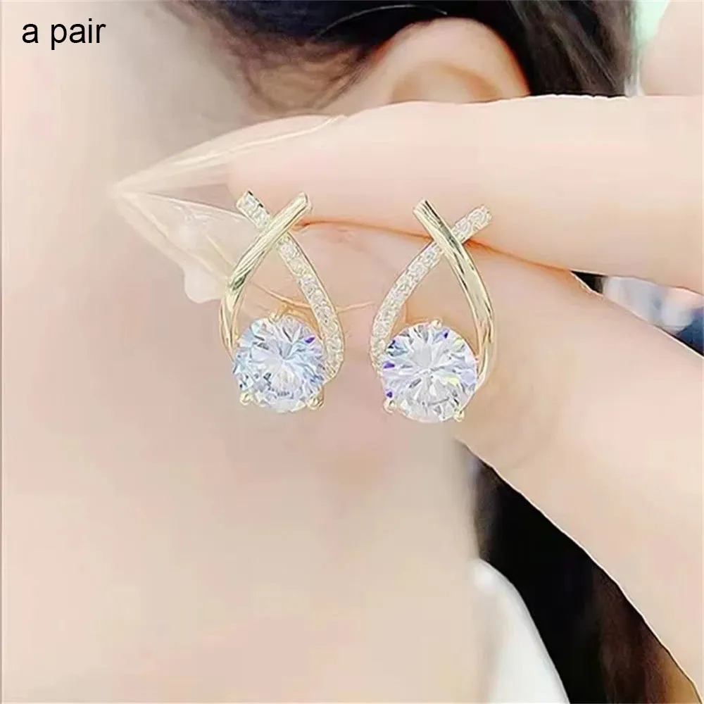 Fashion Square Earrings Eye-catching Geometric Trendy Luxury Earrings For Women Couple Gift Wedding Party Jewelry Accessories