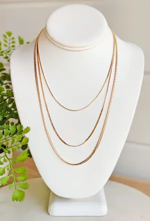 Figure It Out Layered Chain Necklace